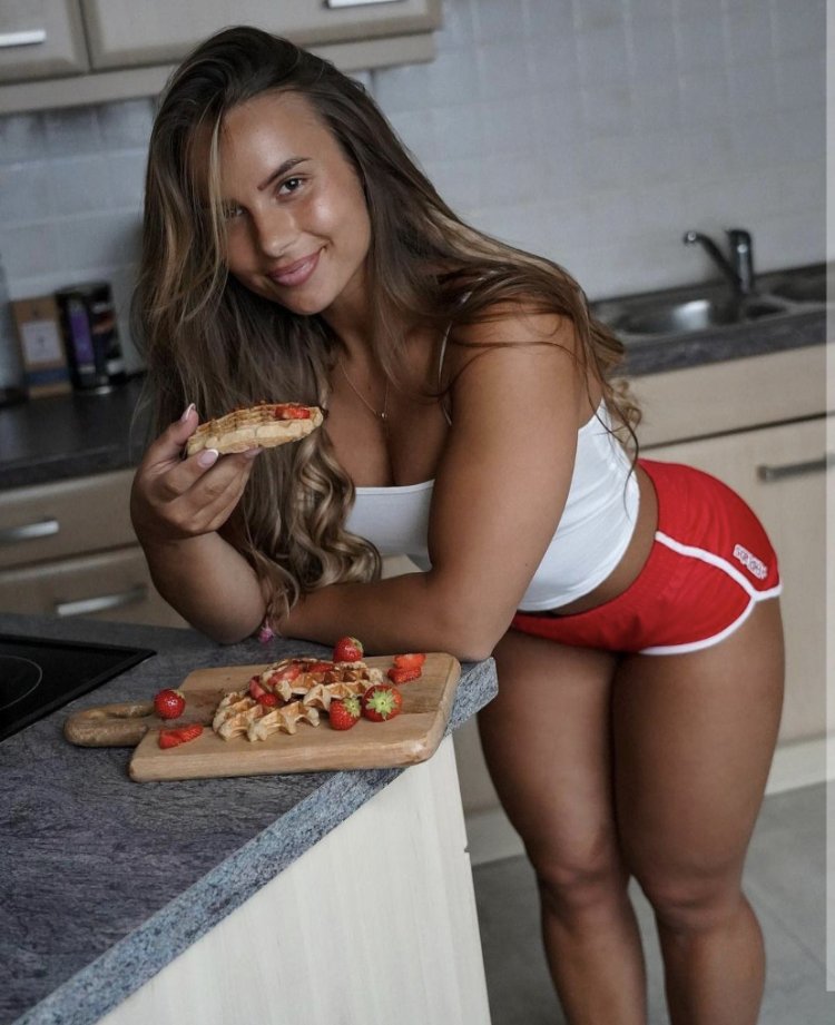 Karina Andolenko in a swimsuit