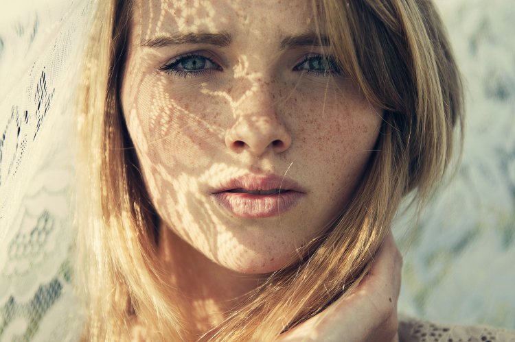Girl with freckles