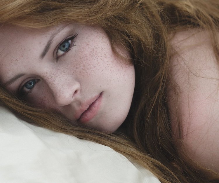 Girl with freckles