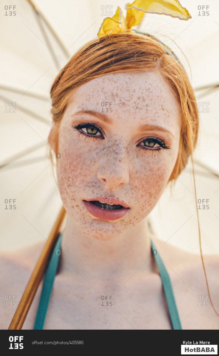 Freckled faces with freckles