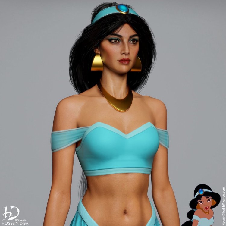 Jasmine and Aladdin 3D
