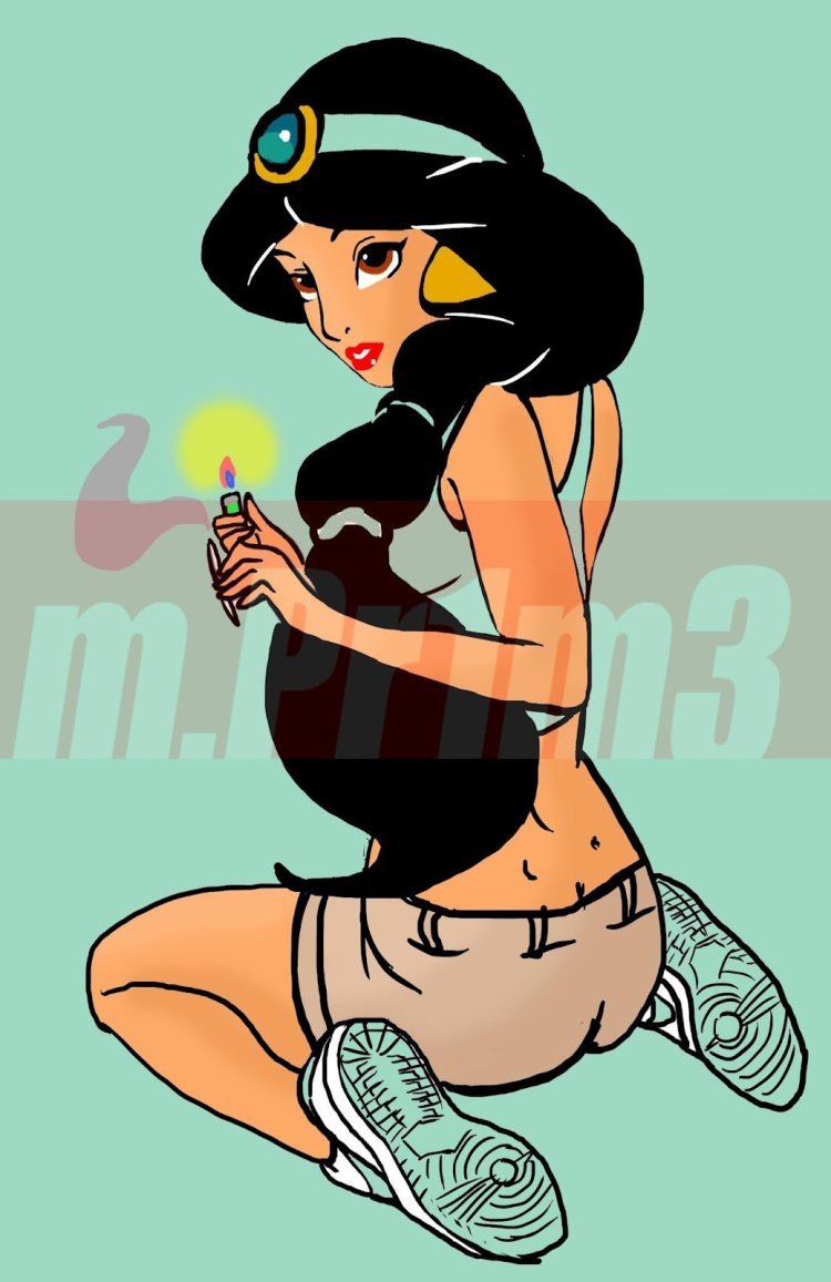Jasmine disney princess smokes
