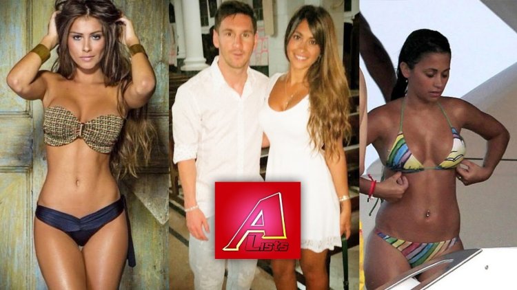 Antonella Roccuzzo in his youth