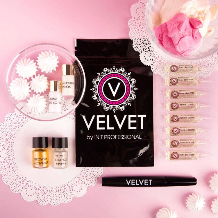 Velvet eyelash set