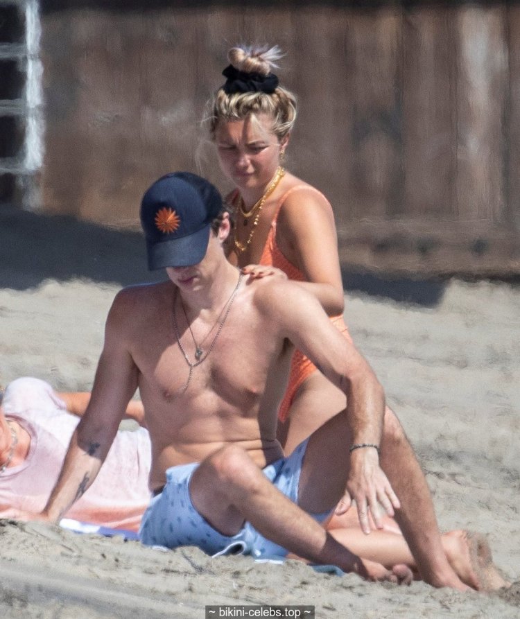 Zach Braff on the beach