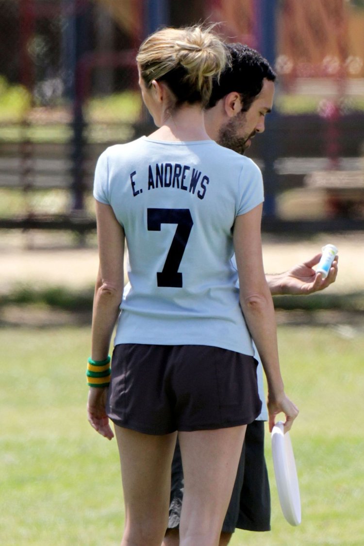 Erin Andrews in the late late show with James cordenerin