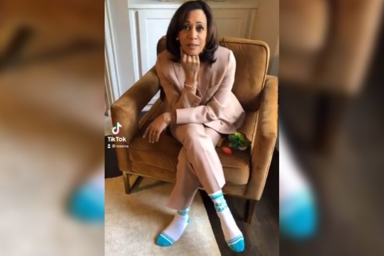 Kamala Harris in sneakers