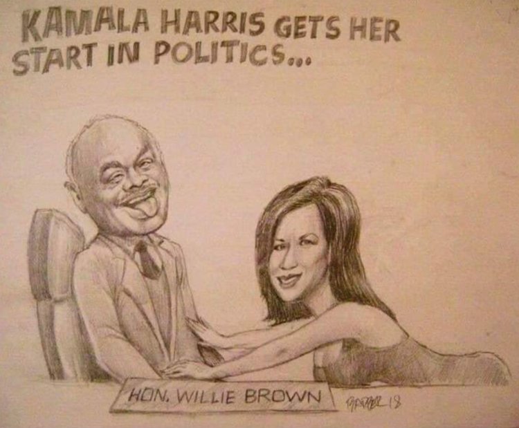 Kamala harris caricature