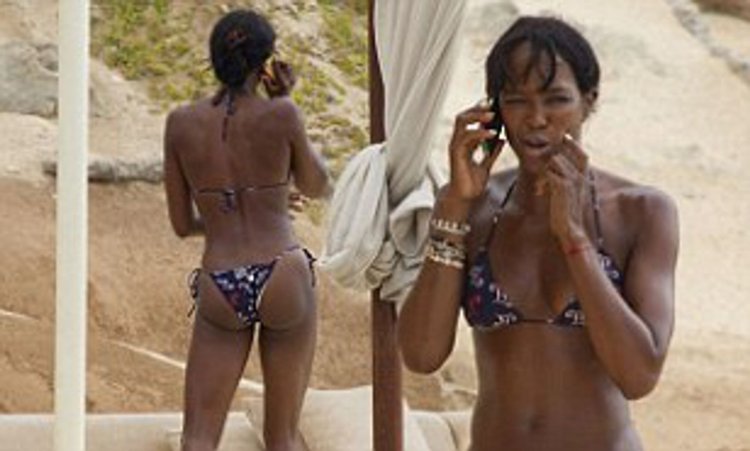 Naomie Harris in a swimsuit