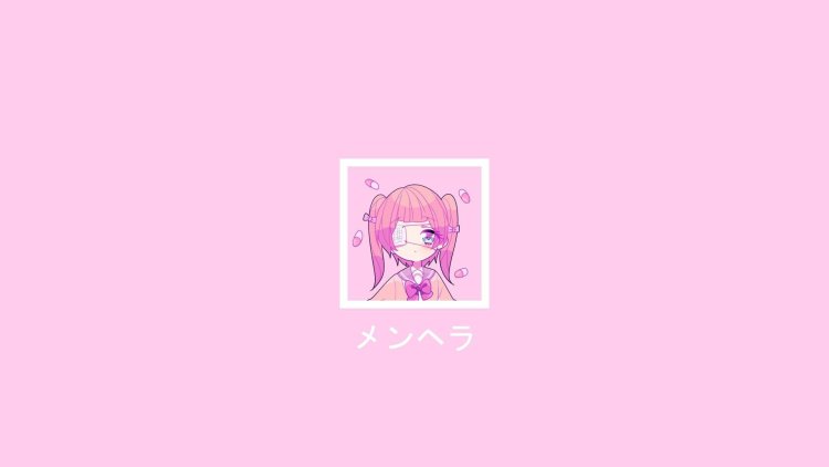Pink anime wallpaper
