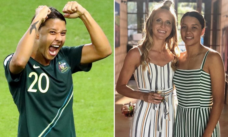 Sam Kerr with a girl