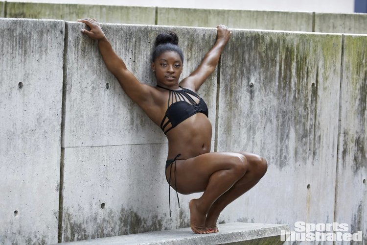 Simone Biles in a swimsuit
