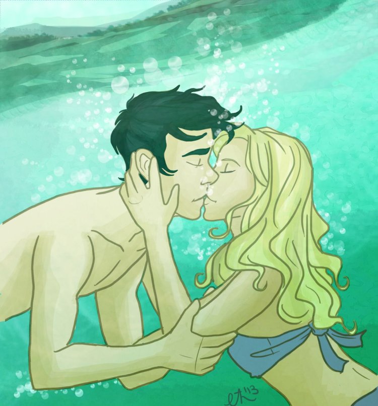 Percy + Annabeth Underwater Kiss