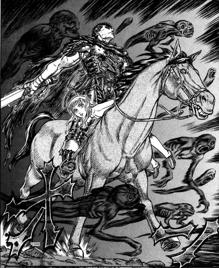 Berserker Farnese and horse