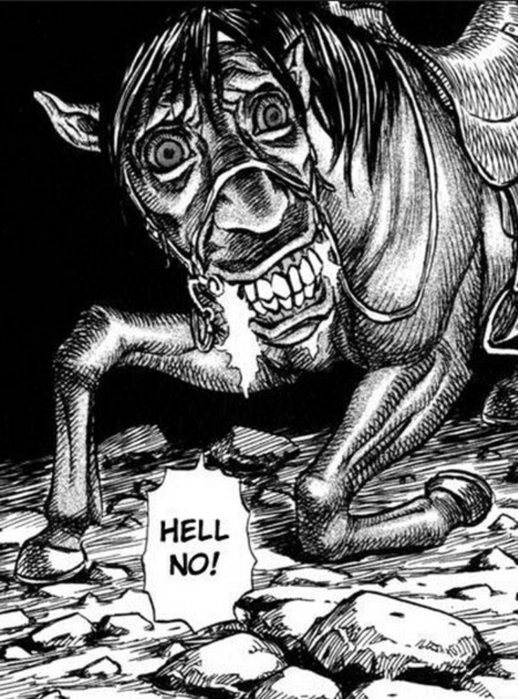 Berserk manga horse demon