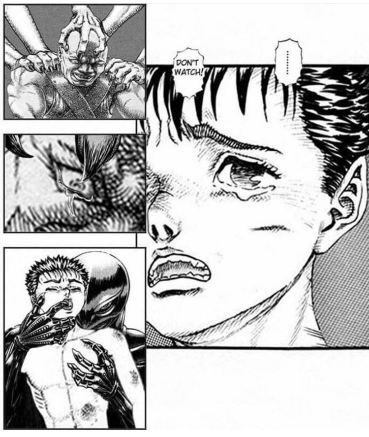 Berserk Manga Guts and Donovan