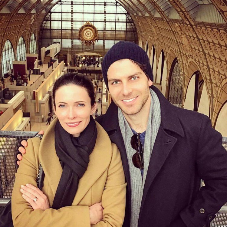 David Giintoli with his wife