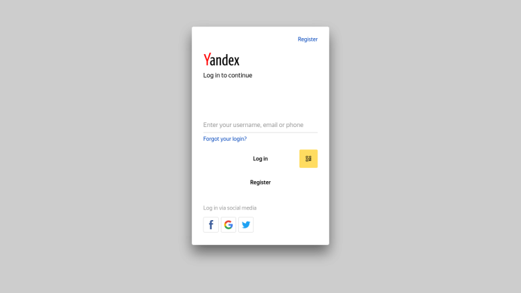 Social Yandex