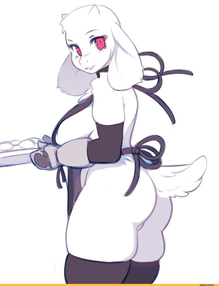 Undertail Toriel in a swimsuit