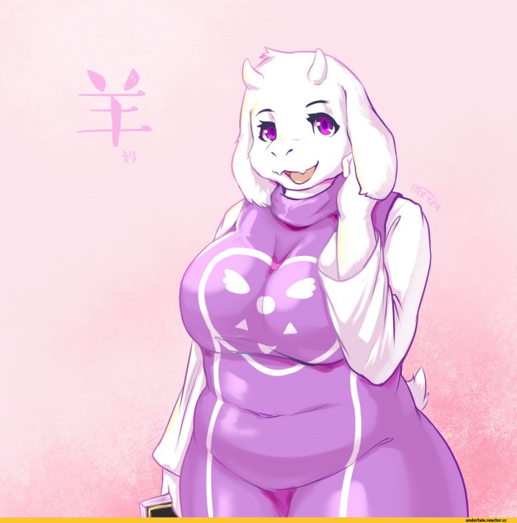 Toriel in an undertail bikini
