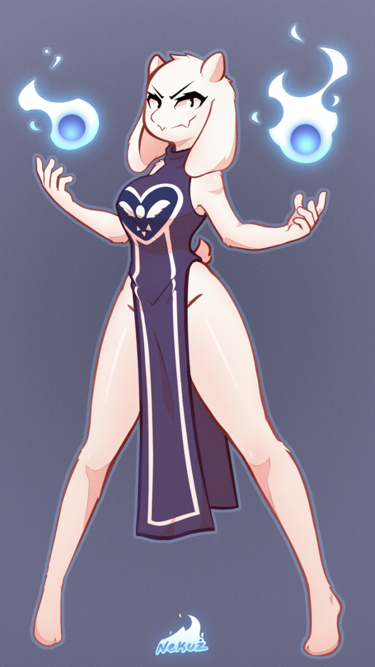 Toriel in a swimsuit