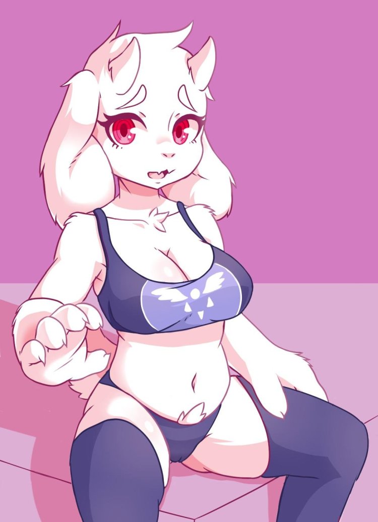Toriel in stockings