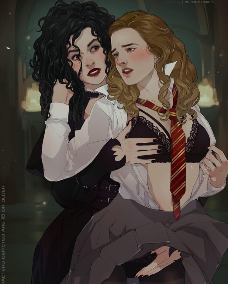 Bellatrix Lestrange and Hermione Granger