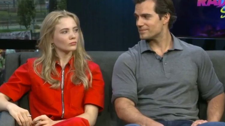 Freya Allan and Henry Cavill