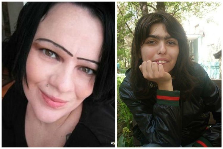 Scary girl without makeup