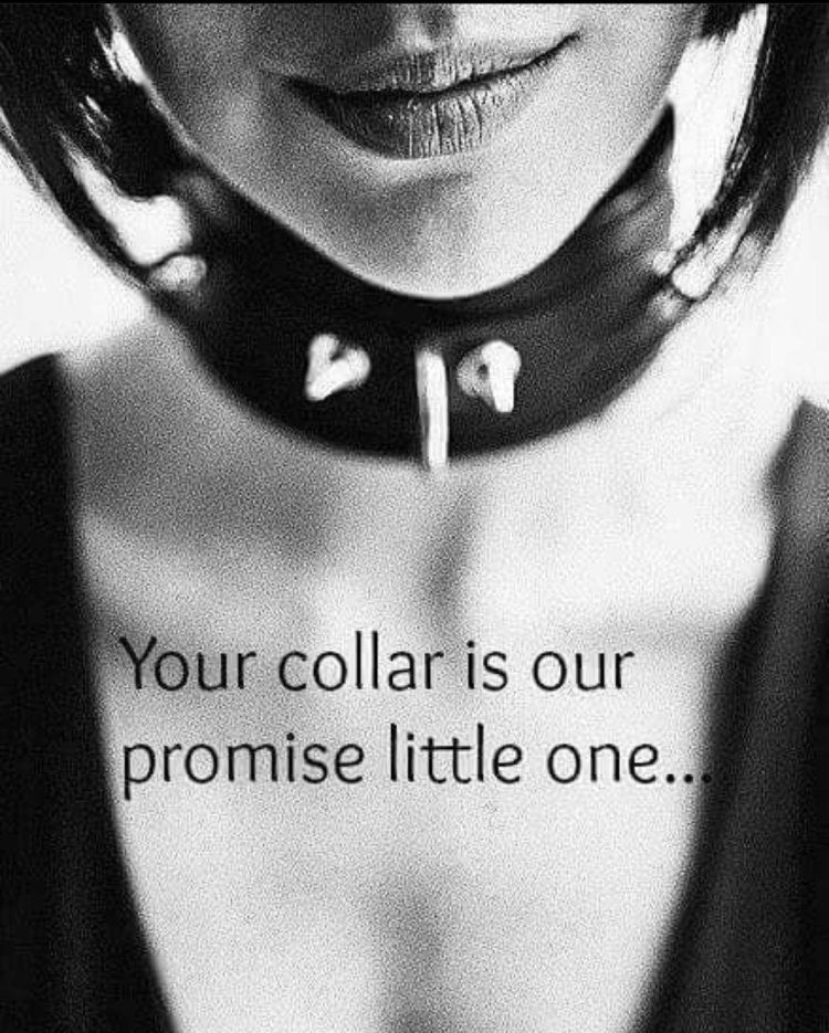 Girl in a collar