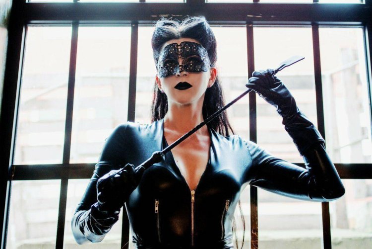 The girl with the whip