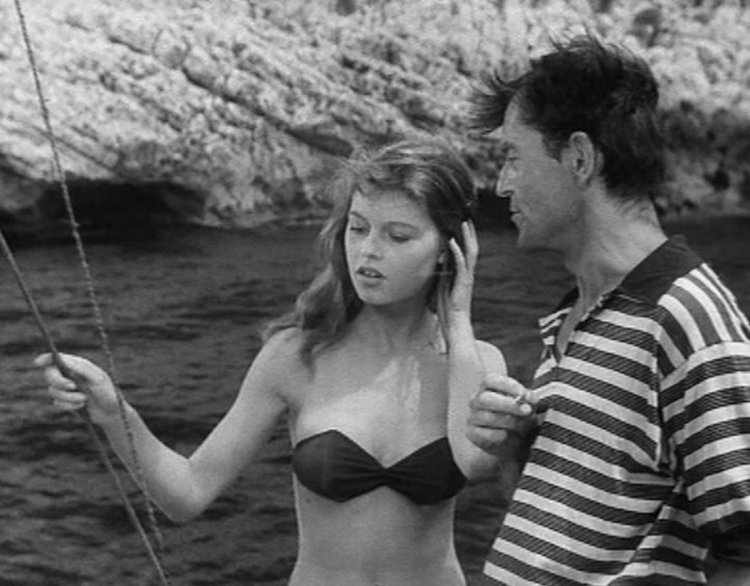 Kirk Douglas and Brigitte Bardot