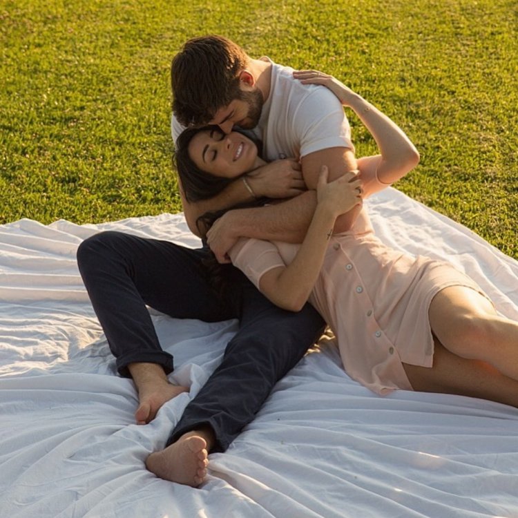 Nick Bateman and his girlfriend