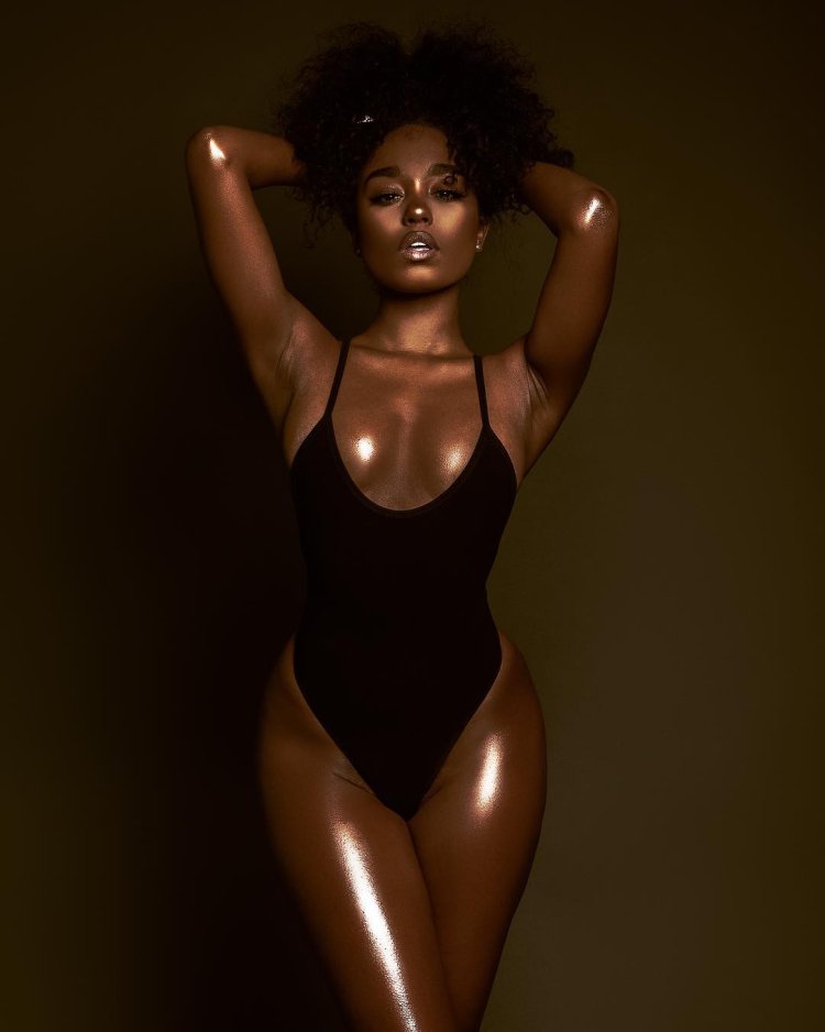 Black ebony actress