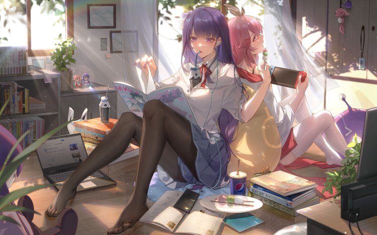 Raiden Shogun and Miko