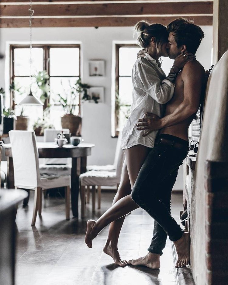 Man and woman passion