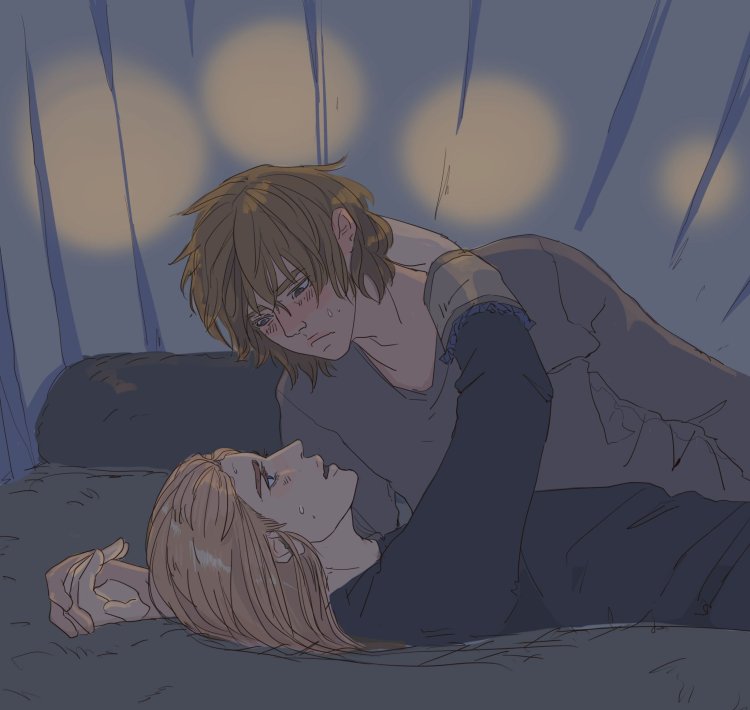 Torfin with his wife and child Manga