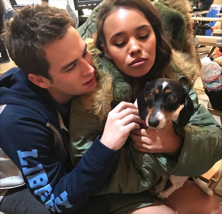Brandon Flynn and Alisha Boe