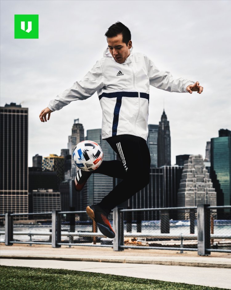 Adidas Madrid on the leg