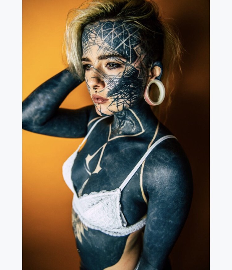 Nadine Anderson from Scotland tattoo