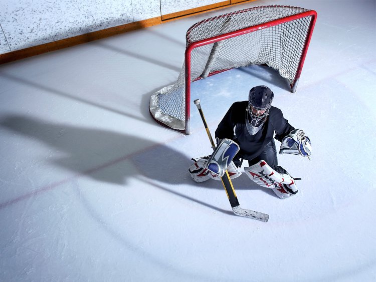 Hockey goalkeeper child