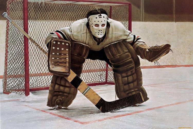 USSR hockey goalie mask