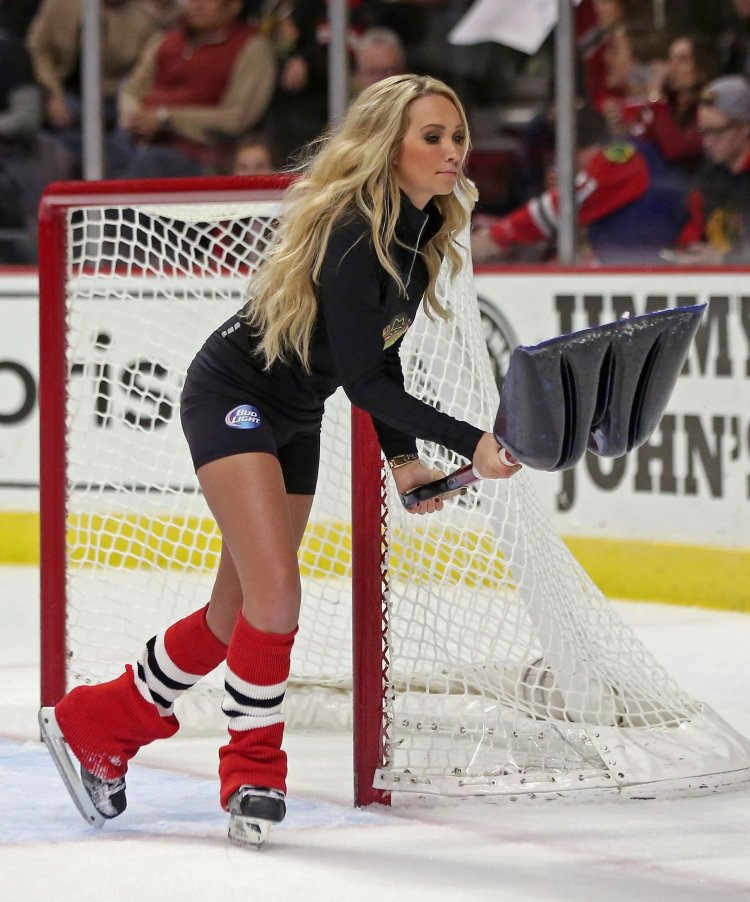 Ice girls in hockey