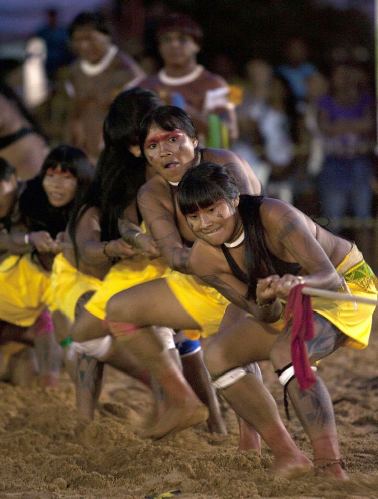Girls Xingu Brazil