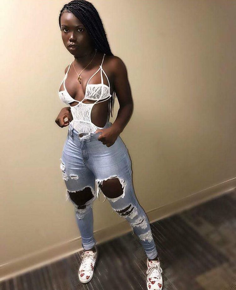 Blacks around the girl