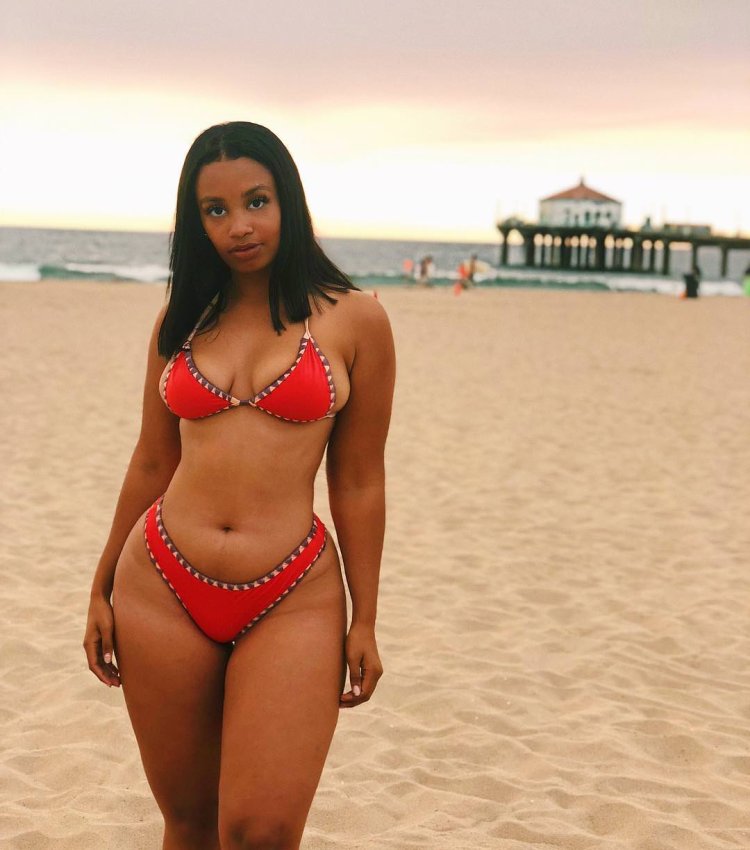 Beautiful midgets in a bathing suit