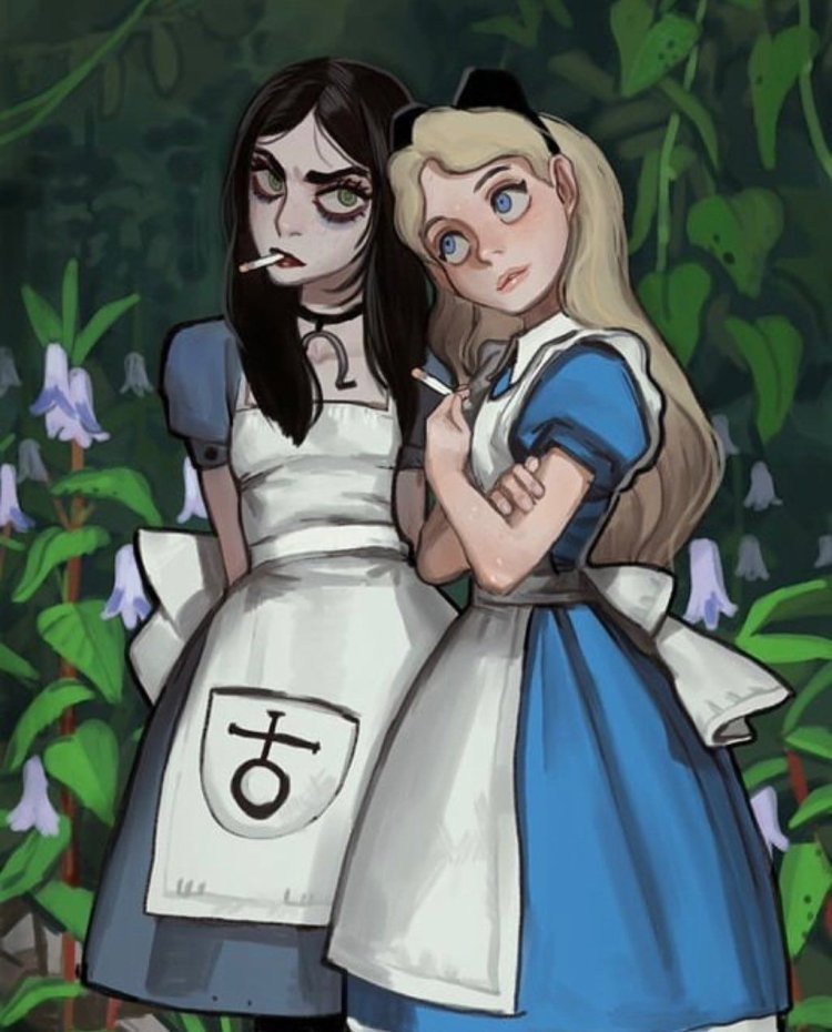 Alice in Wonderland and Alice in Nightmare