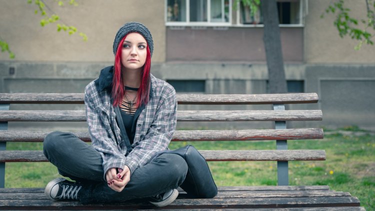 Homeless young girls