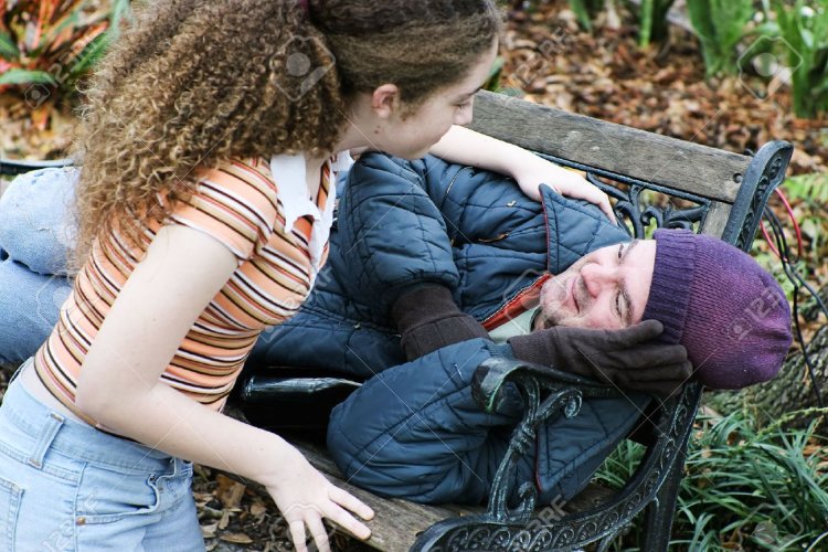 Homeless teenage girls