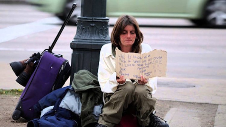 American homeless women